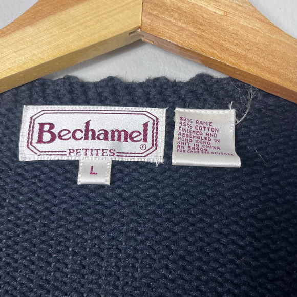 Vintage Holly Embroidered Bechamel Women's Cardigan L - Picture 4 of 6